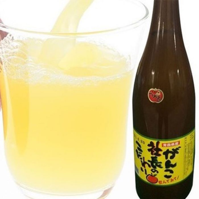 ストレート！青森県産りんごジュース 1升瓶　6本セット